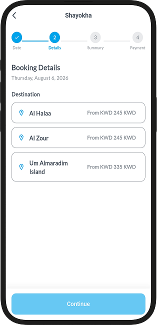 Booking details iteration